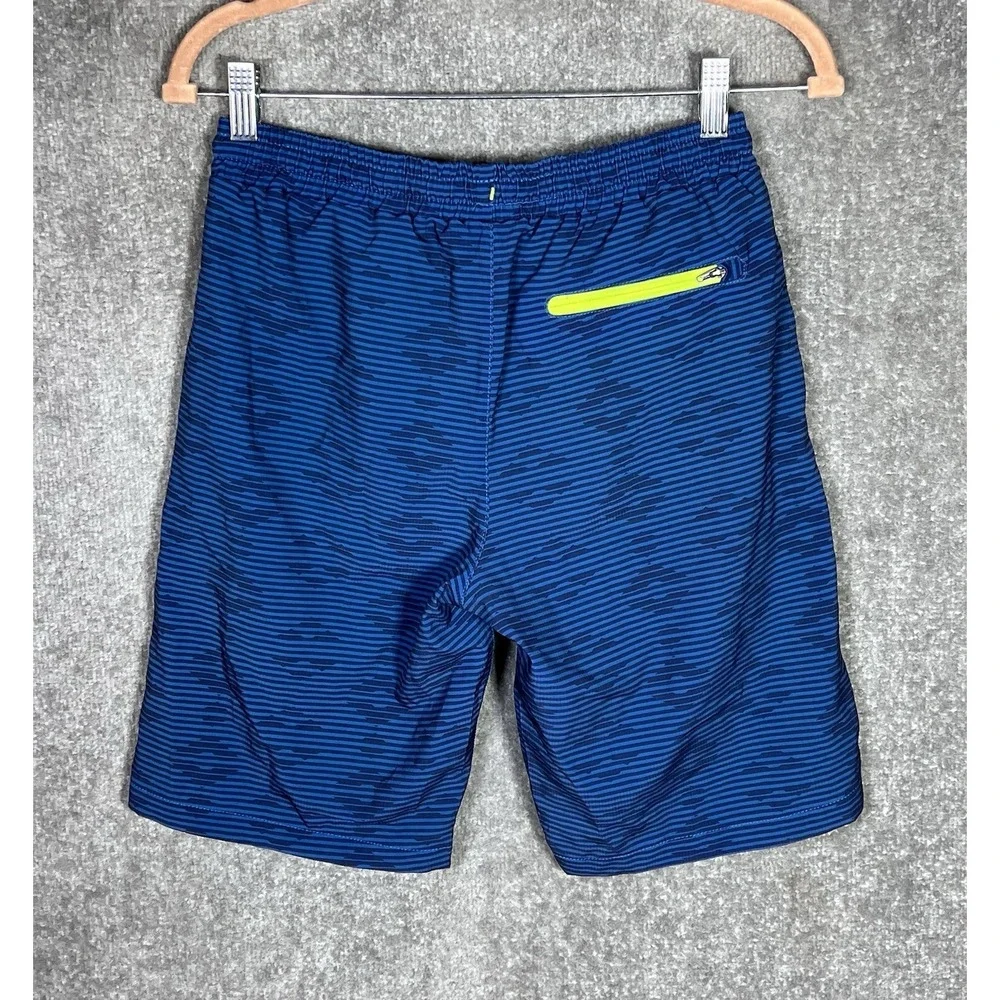 Eddie Bauer Swim Trunks Shorts Boys Kids Size 14/16 Blue Pockets‎ Drawstring